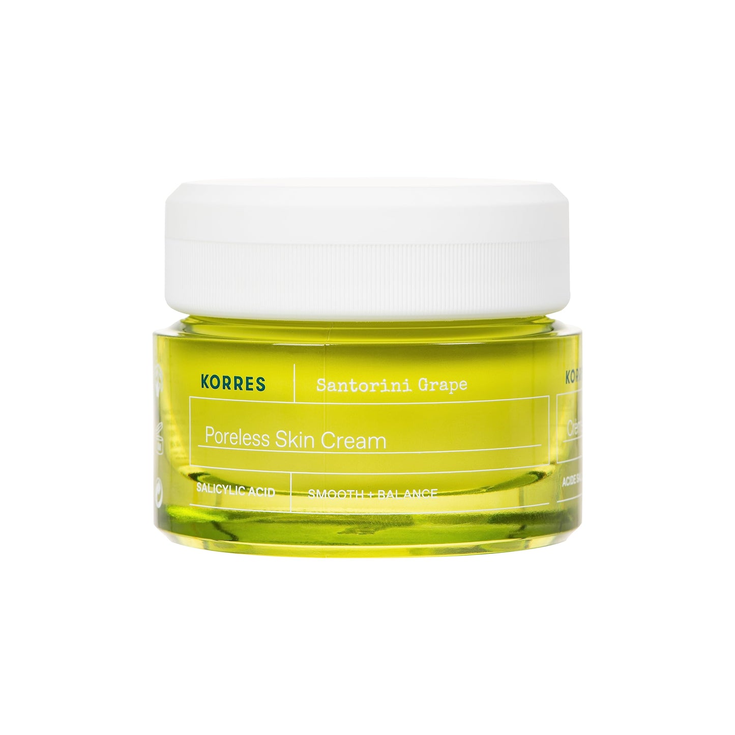 KORRES Santorini Grape Poreless Skin Care Cream, Gel Face Moisturizer with Hyaluronic acid and Salicylic Acid, Pore Minimizer, Hydration for Dry, Oily & Sensitive Skin, 1.35 fl oz