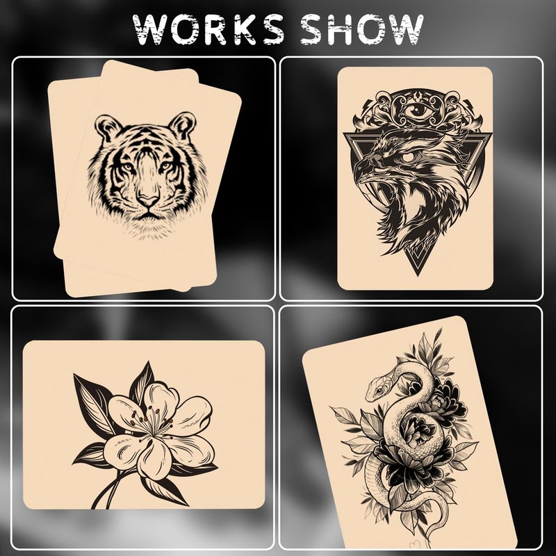 6Pcs Tattoo Skin 3MM - Lyuxzad Fake Skin Blank Tattoo Practice Skin Double Sides Fake Skins 6×8" Tattoos for Beginners and Tattoo Artists Tattoos Supplies