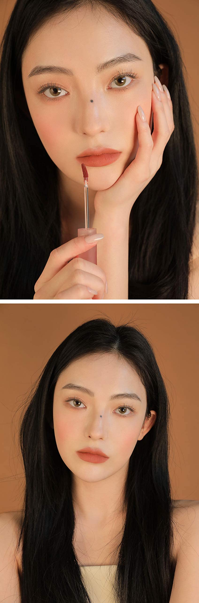 3CE BLUR WATER TINT(4.6g) soft lip with less smear with a blurry finish (#CASUAL AFFAIR) with sun cream(1ml*3ea)