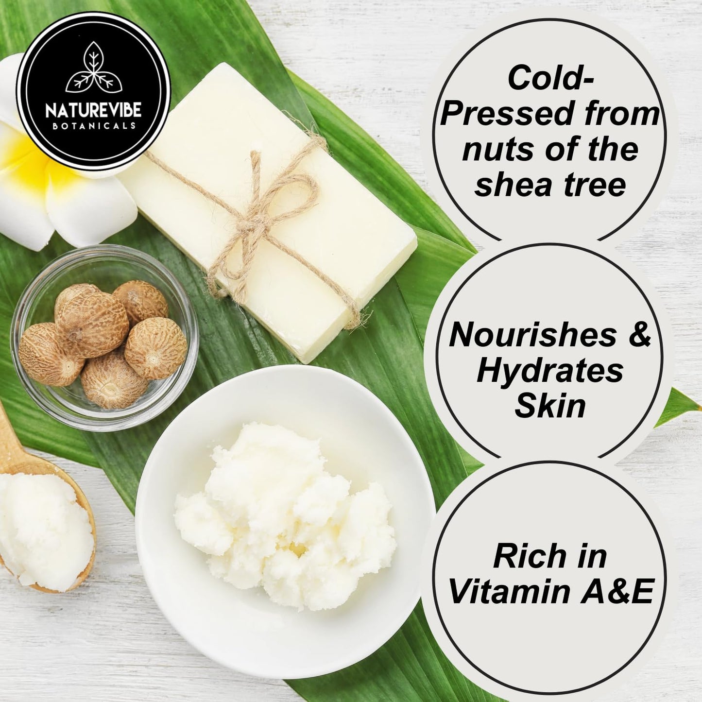 Naturevibe Botanicals Shea Nut Oil 32oz and Fractionated Coconut Oil 32oz | Oil Combo