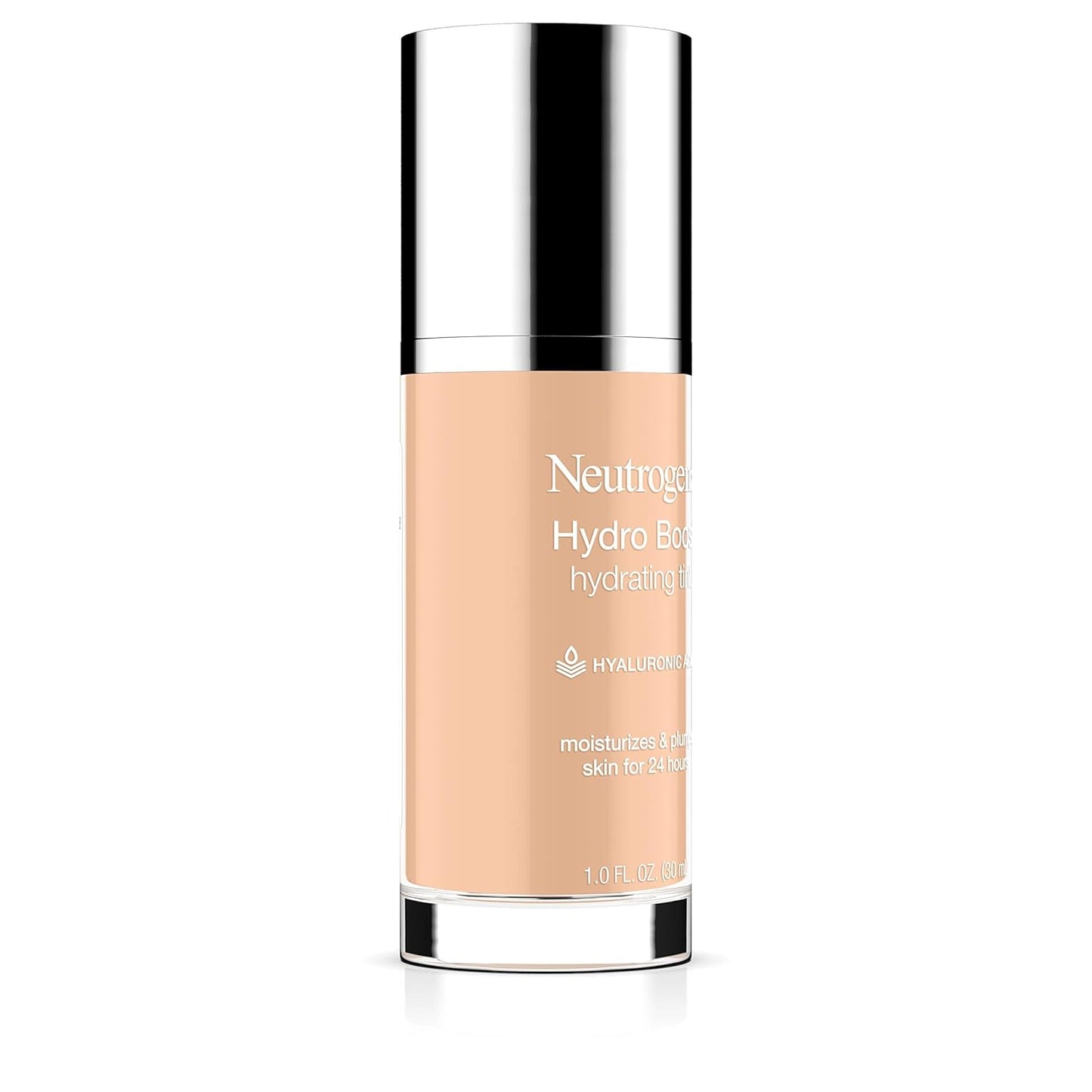 Neutrogena Hydro Boost Hydrating Tint Foundation - Lightweight Oil-Free Makeup with Hyaluronic Acid | 10 Classic Ivory, 1.0 fl. oz