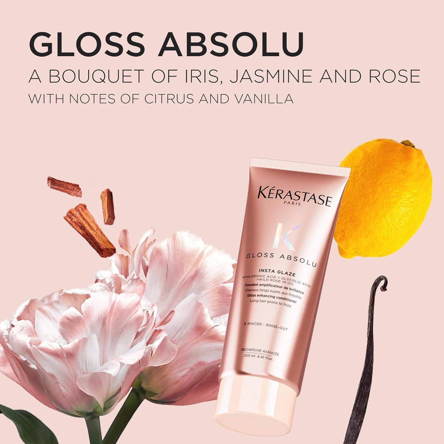 Kerastase Gloss Absolu Conditioner - High-Shine Anti-Frizz Formula | Deep Hydration & Detangling for Glossy, Bouncy Hair