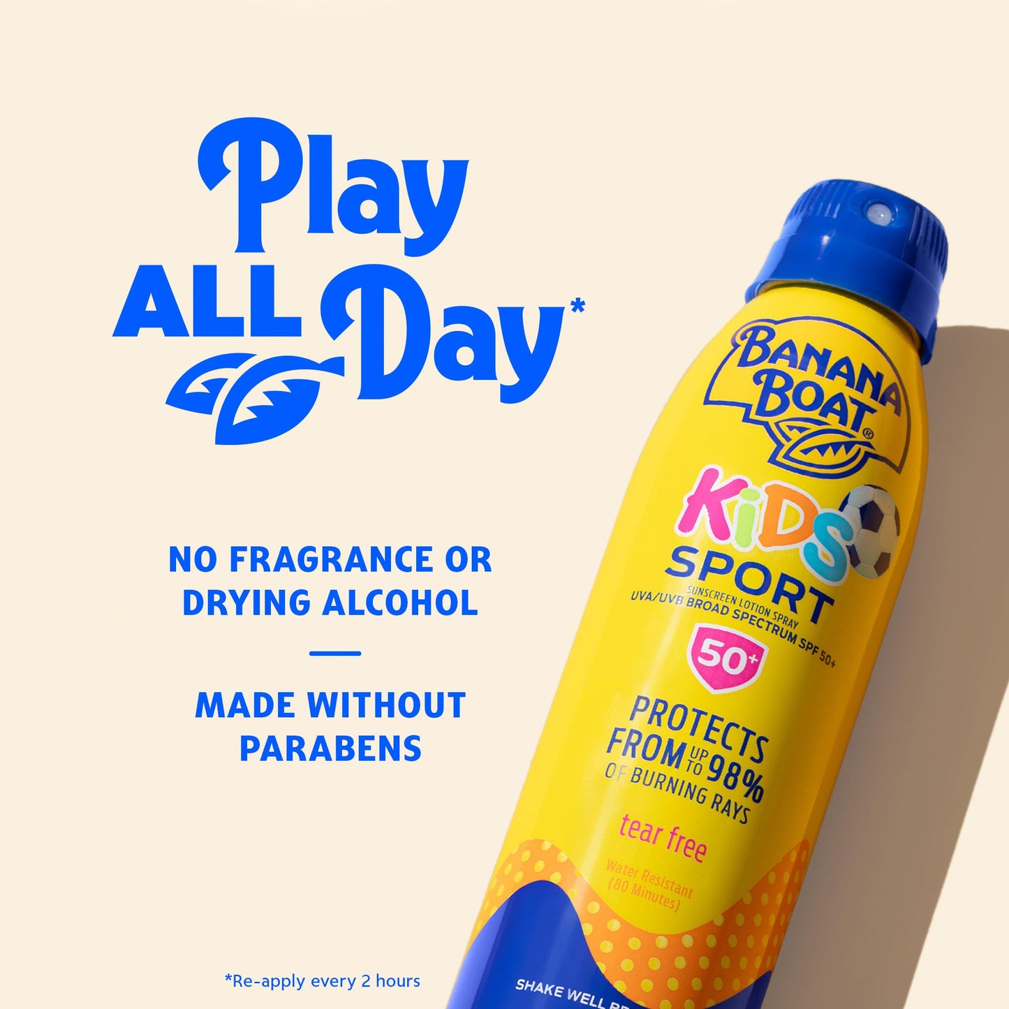 Banana Boat Sunscreen, SPF 100, Spray | Kids | Clear | 6 OZ | Pack of 2
