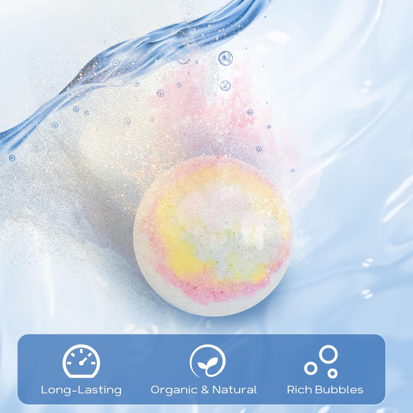 Pahxu Bath Bombs 20 PCS Set, Organic Bath Bombs with Natural and Safe Essential Oil, Handmade Rich Bubble for Skin Moisturizing, Present for Her/Him, Girls, Women, Wife, Mother