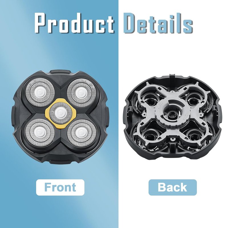 MicroTouch Shaver Replacement Blades - Compatible Titanium Head | 2-Pack
