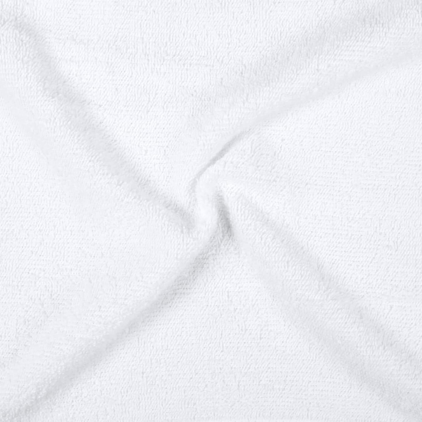Fast Drying Cotton Washcloths - Soft & Highly Absorbent | 12 x 12 in, White, 24-Pack