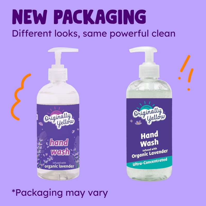 Originally Yellow Hand Soap l Infused with Organic Lavender | Gentle Hand Soap | 16 Fl Oz (3-Pack)