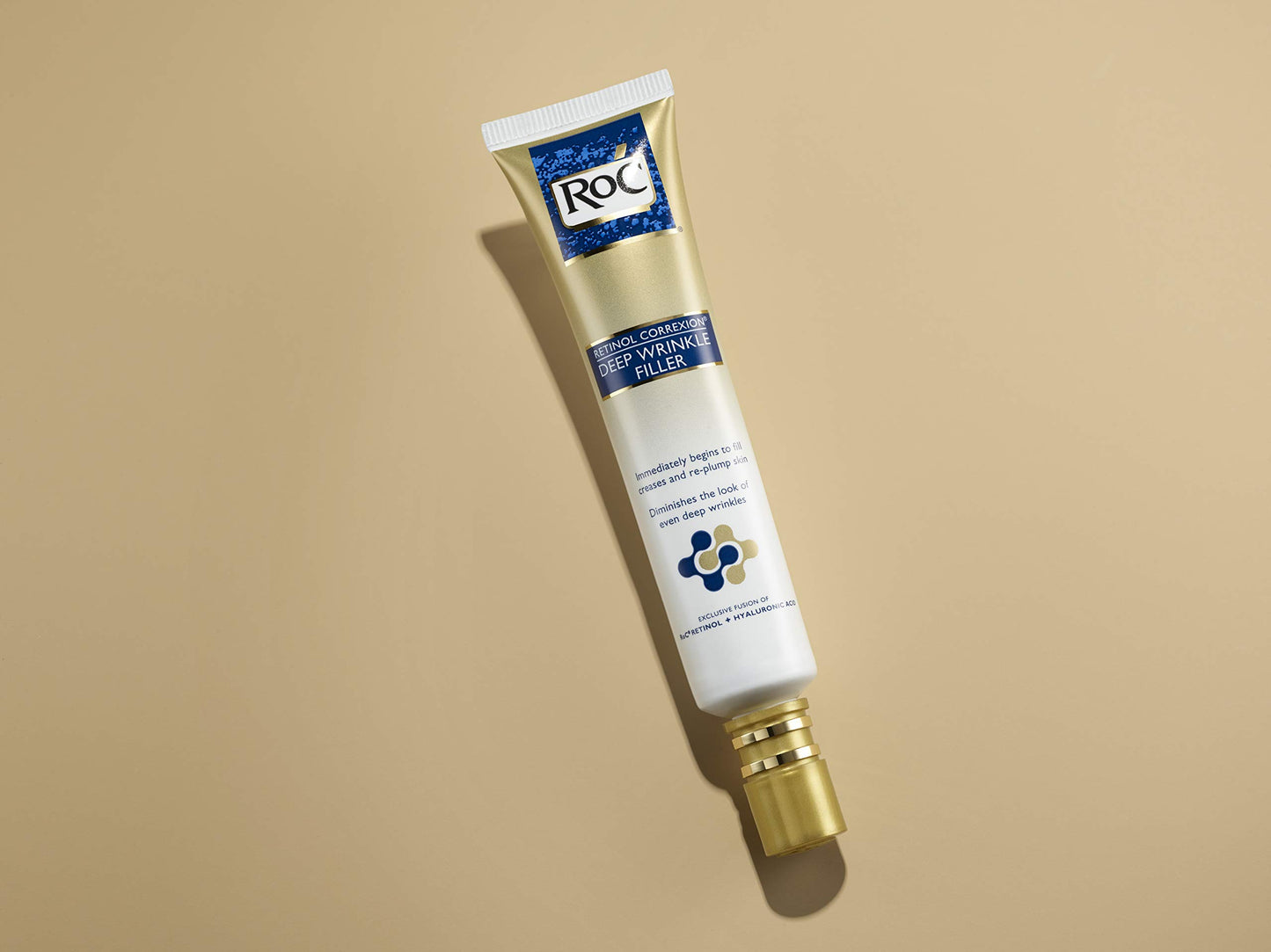 RoC Retinol Correxion Deep Wrinkle Facial Filler, Anti-Aging Treatment with Hyaluronic Acid and Retinol, Non Comedogenic, 1 fl. oz