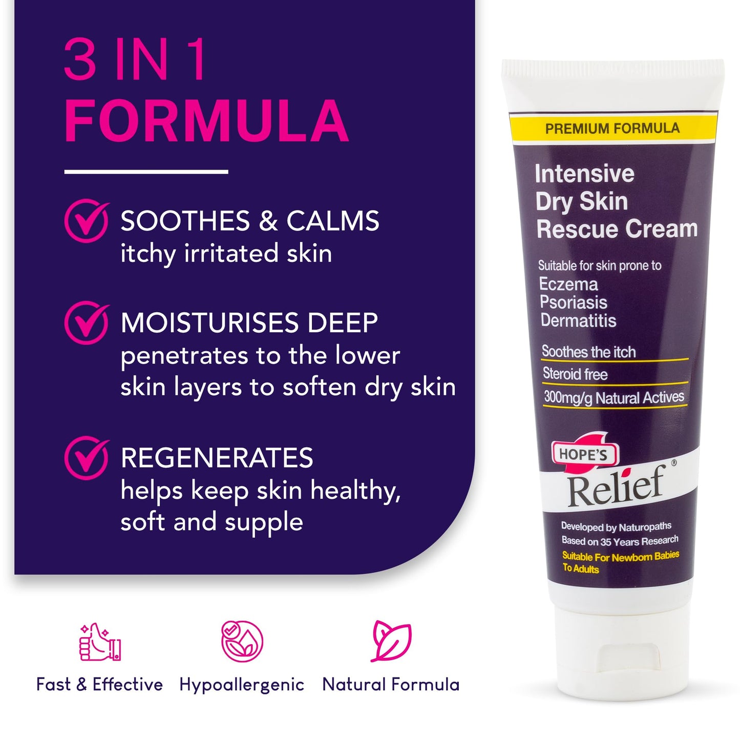 Hope's Relief Premium Itchy Dry Skin125g