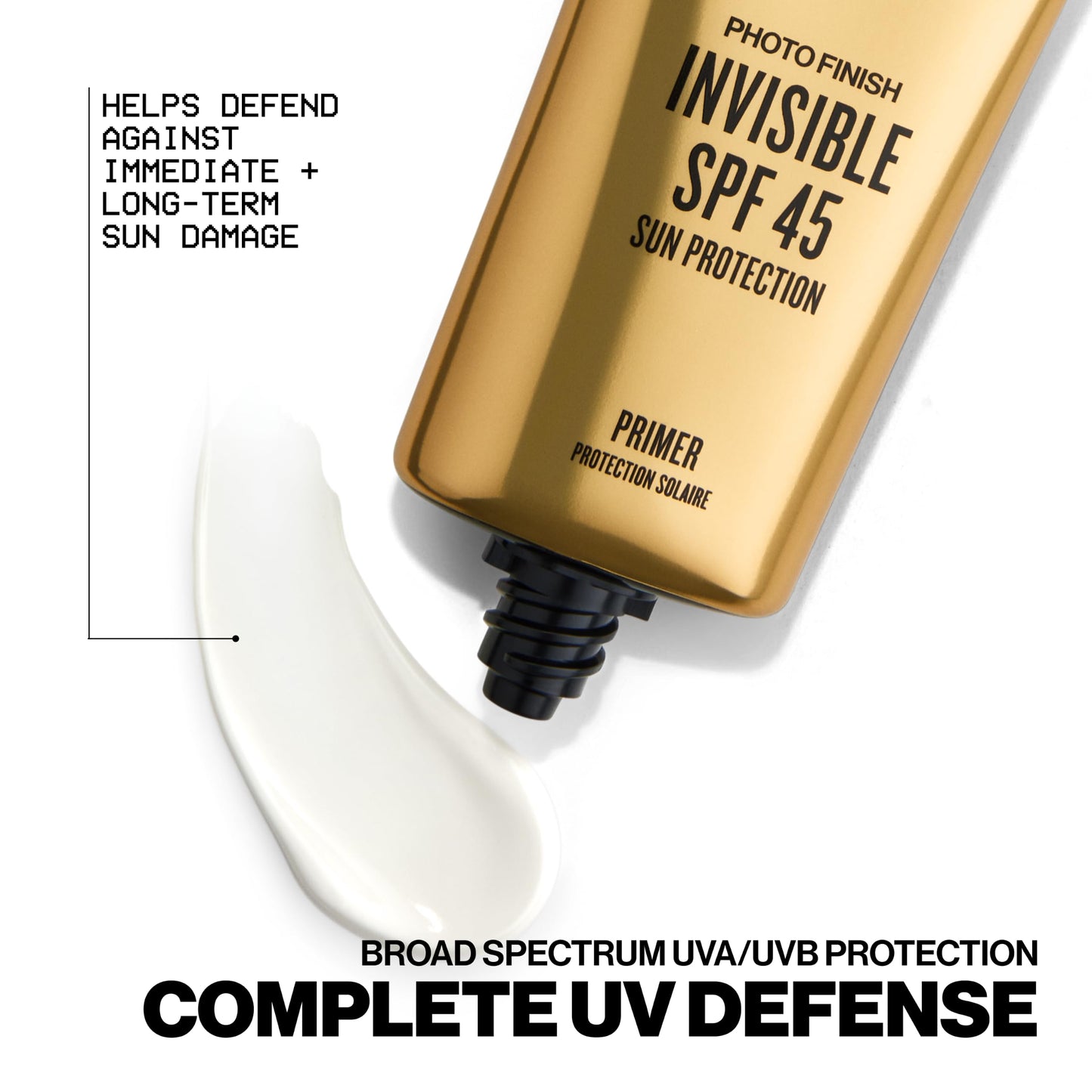 Smashbox Photo Finish SPF 45 UVA/UVB Primer | Non-Greasy, Non-Pilling, Lightweight, Breathable Primer that Protects Skin and Makeup with SPF + Antioxidants, 1.01 Fl Oz