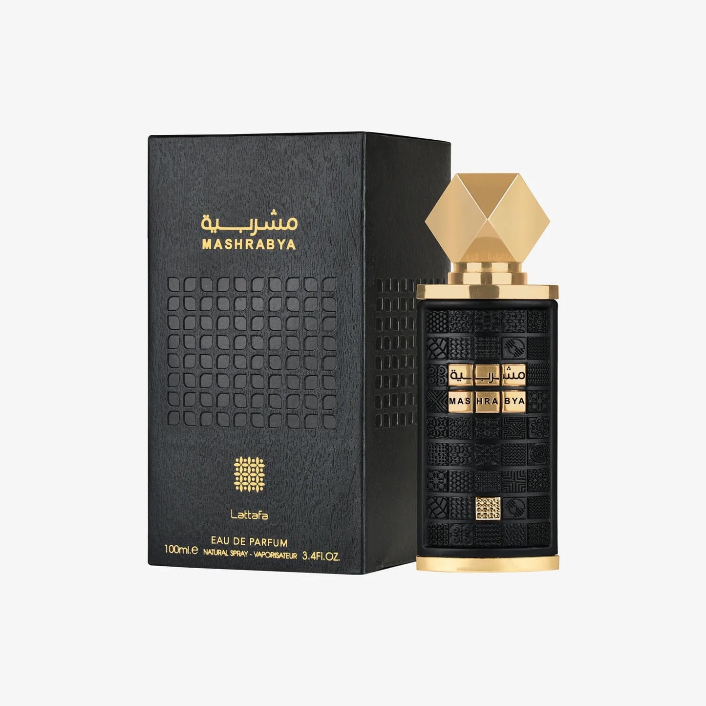 Lattafa Mashrabya Eau de Parfum Spray for Unisex - 3.4 Ounce | Long-Lasting Fragrance