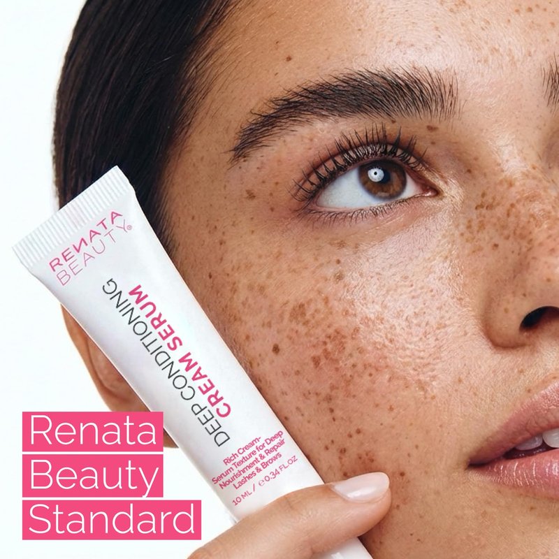 RB RENATA BEAUTY Lash & Brow Deep Conditioning Cream Serum – Rich Conditioning Cream for Lashes & Brows – Nourish, Repair & Protect for Eyebrows and Eyelashes – Post-Treatment Aftercare & Daily Use