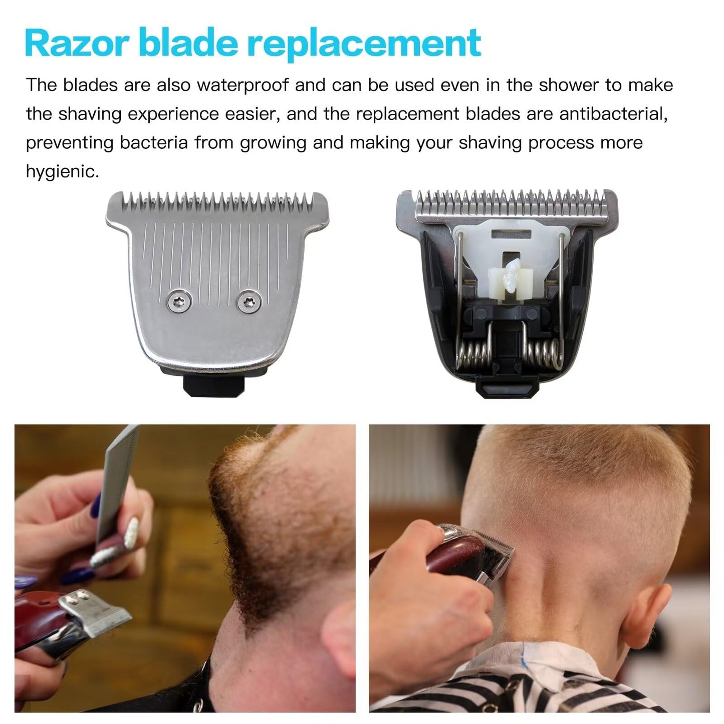 WELURE Replacement 41mm Extra Wide T Blade Hair Cut Compatible with Philips Norelco Multigroom Trimmer MG3750, MG3760, MG5700, MG5750, MG5760, MG7750, MG7770