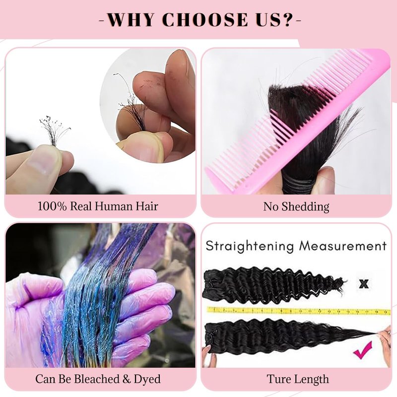 1B/30 Braiding Human Hair Ombre Water Wave 2 Bundles Highlight Curly Bulk Boho Braids Human Hair Extensions 100g 18 Inch Balayage Human Braiding Hair Knotless