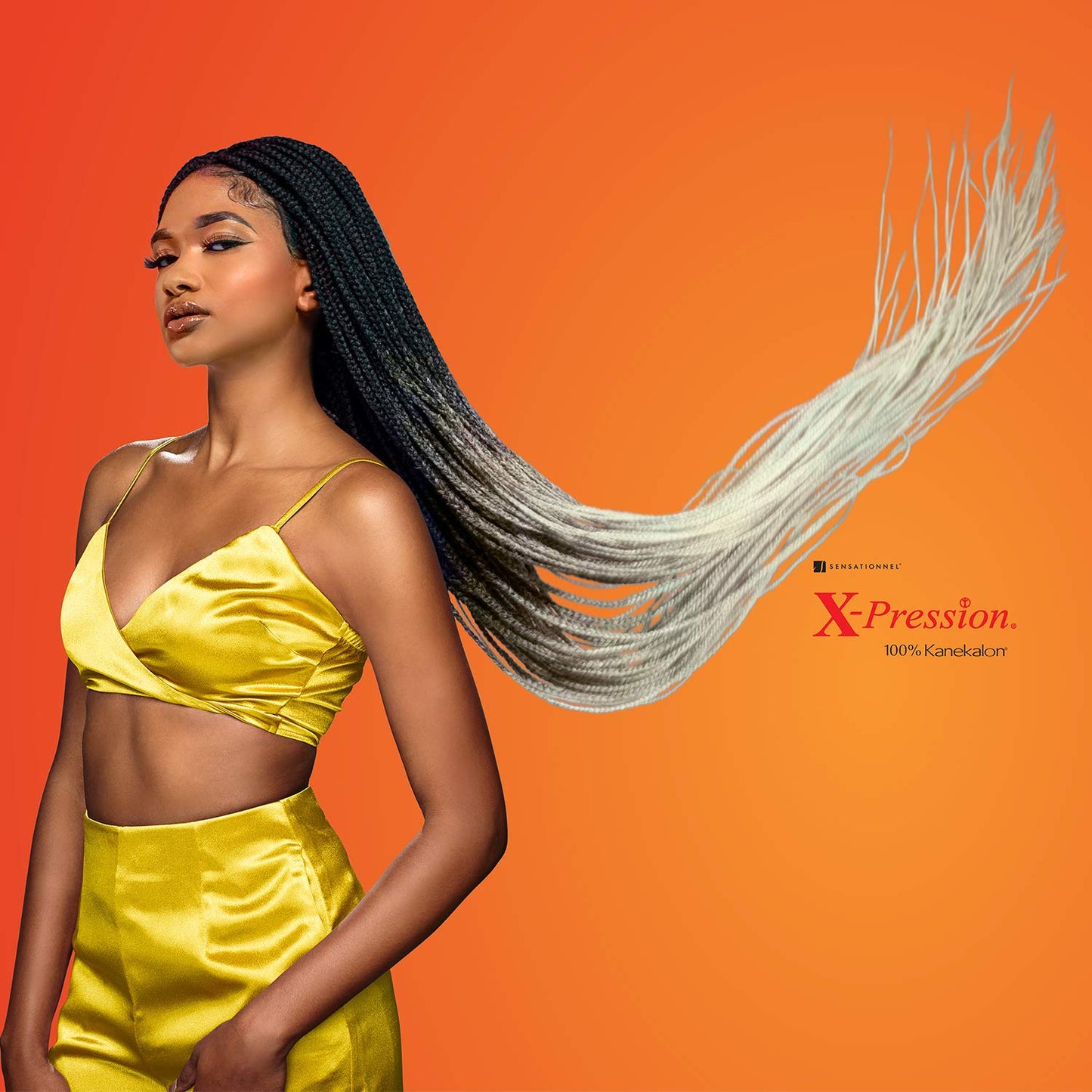 XPRESSION 3X Pre-Stretched Braids - 58 Inches Long | 5-Pack, Color 1