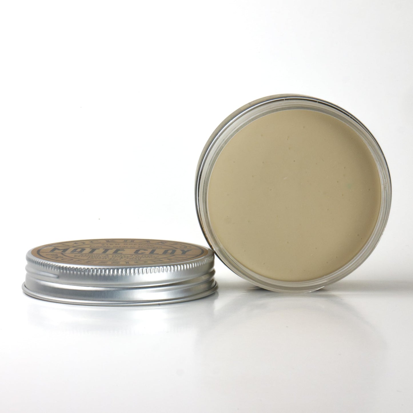 Lockhart’s Classic Matte Clay - Handcrafted Pomade For Men - Made With Kaolin & Beeswax - Medium/Firm Hold, Natural Matte Finish - Handcrafted Styling Clay for a Professional, Textured Look (3.4oz)
