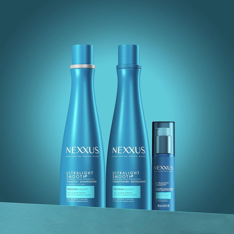 Nexxus Ultralight Weightless Shampoo & Conditioner Set - Smooth Frizz Control for Dry Hair | 13.5 oz (2-Pack)