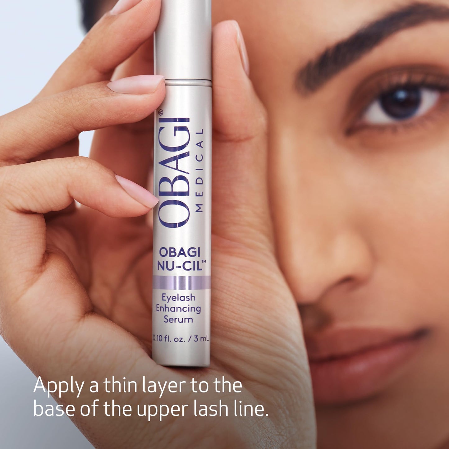 Obagi Nu-Cil Eyelash Enhancing Serum – Nourishing Lash Serum with Biotin for Thicker & More Defined-Looking Lashes – 0.1 oz