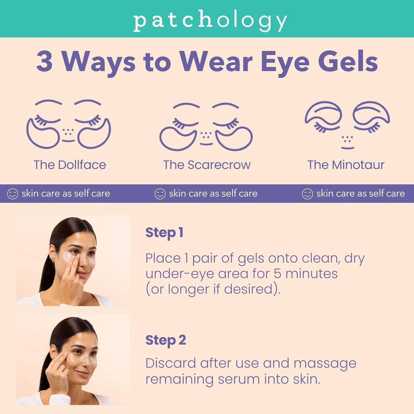 Patchology Soothing Eye Gels - Ultra-Soft Hydrogel Undereye Masks with Ectoin & Ceramides | Hydrate & Refresh Tired Eyes (5 Pack)