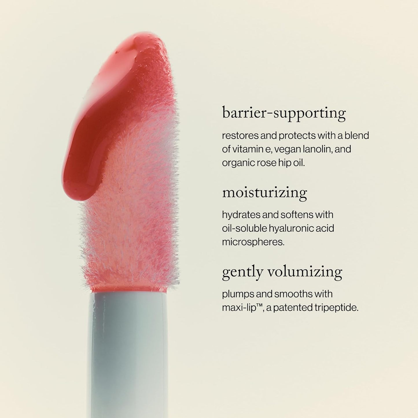 Goop Beauty Hydra-Barrier Gel Gloss - Hydrating Lip Gloss with Hyaluronic Acid & Vitamin E | Palest Clear Pink - 0.13 oz