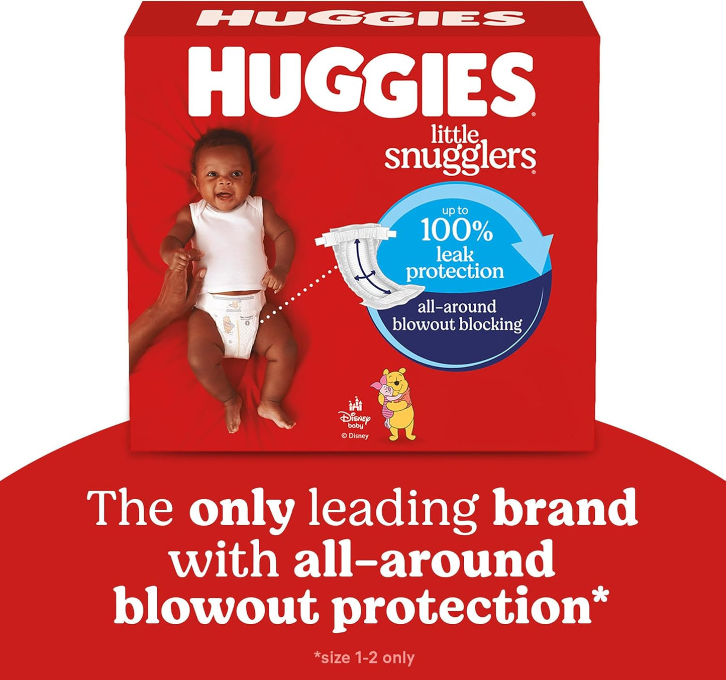 Huggies Little Snugglers Size 2 Diapers - 186 Count (12-18 lbs) | Soft & Absorbent Baby Care
