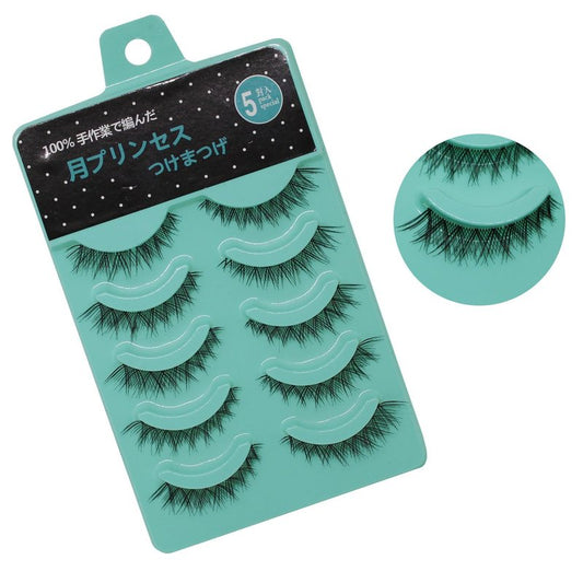 Scala 3D False Eyelashes - Messy Cross Thick Natural Look | 5 Pairs, Short Length (L-12)