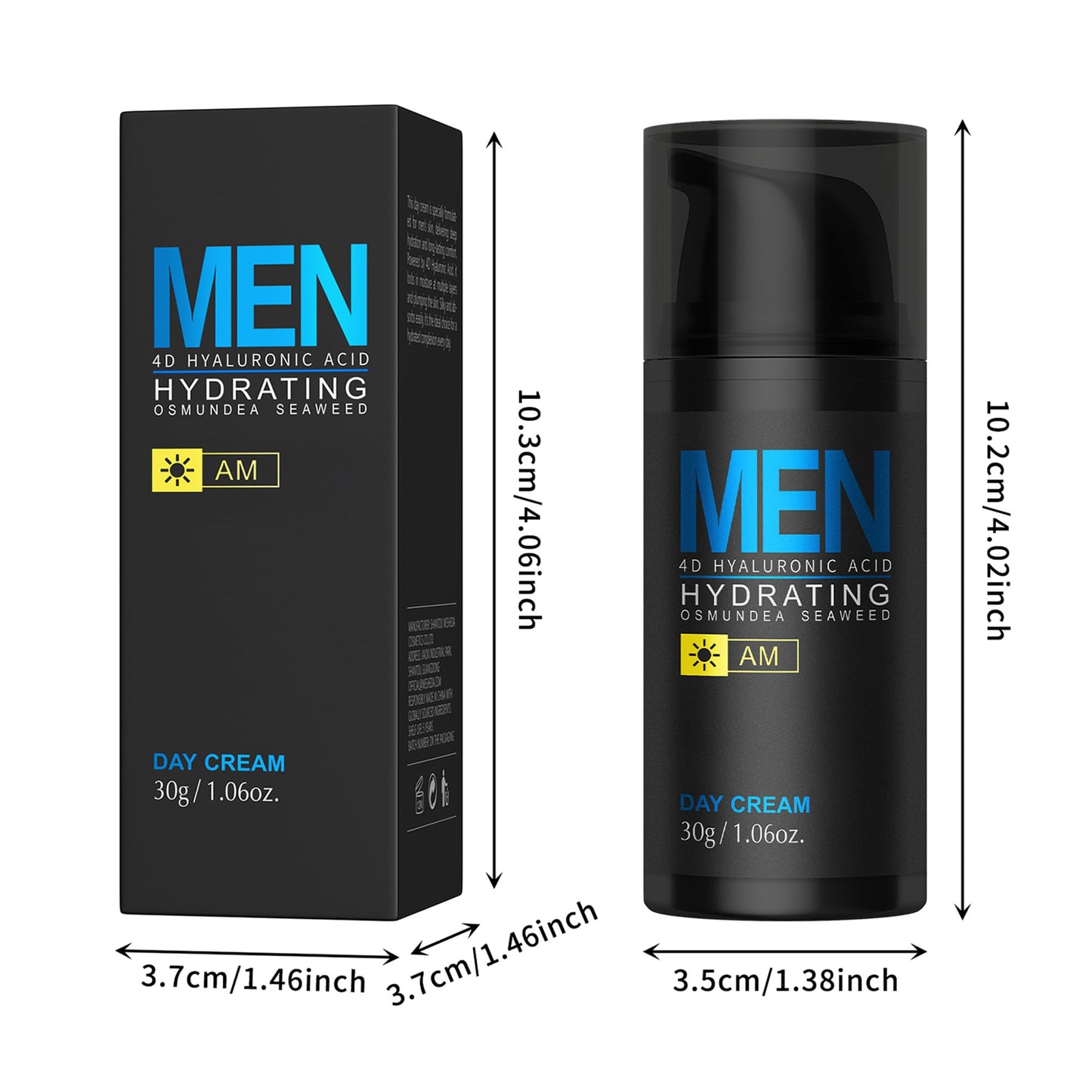 MIESCHER Men Hydrating Night Cream, Daily Moisturizer with Collagen & Retinol, Oil Control, Firm & Lift Hydrating Cream for Face & Body, Reduce Fine Lines, Strengthen Skin Barrier, 1.06 oz.