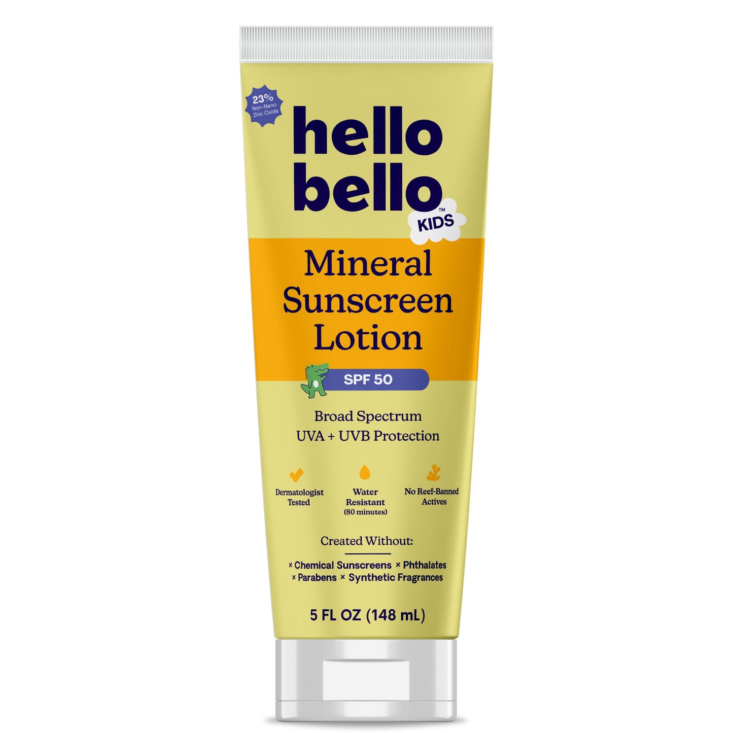 Hello Bello Mineral Body Sunscreen Stick, Water Resistant and Reef Friendly Roll On Sun Protection
