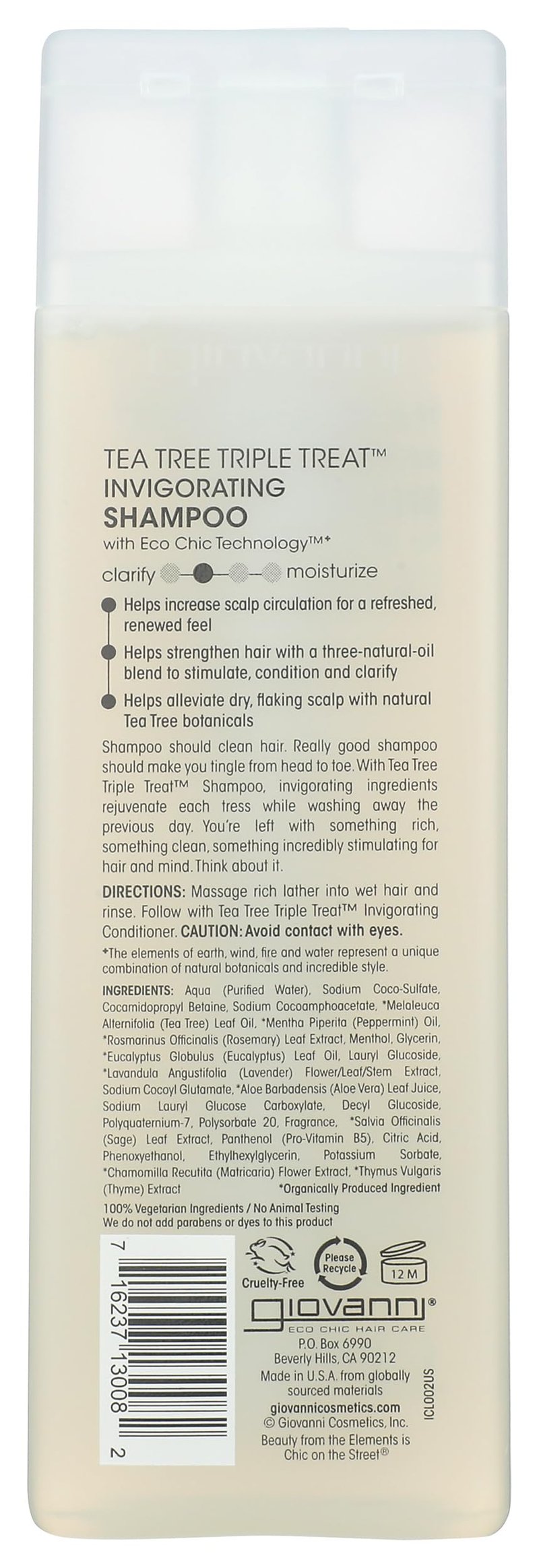 Giovanni, Invigorating Shampoo, Tea Tree, 8.5 oz