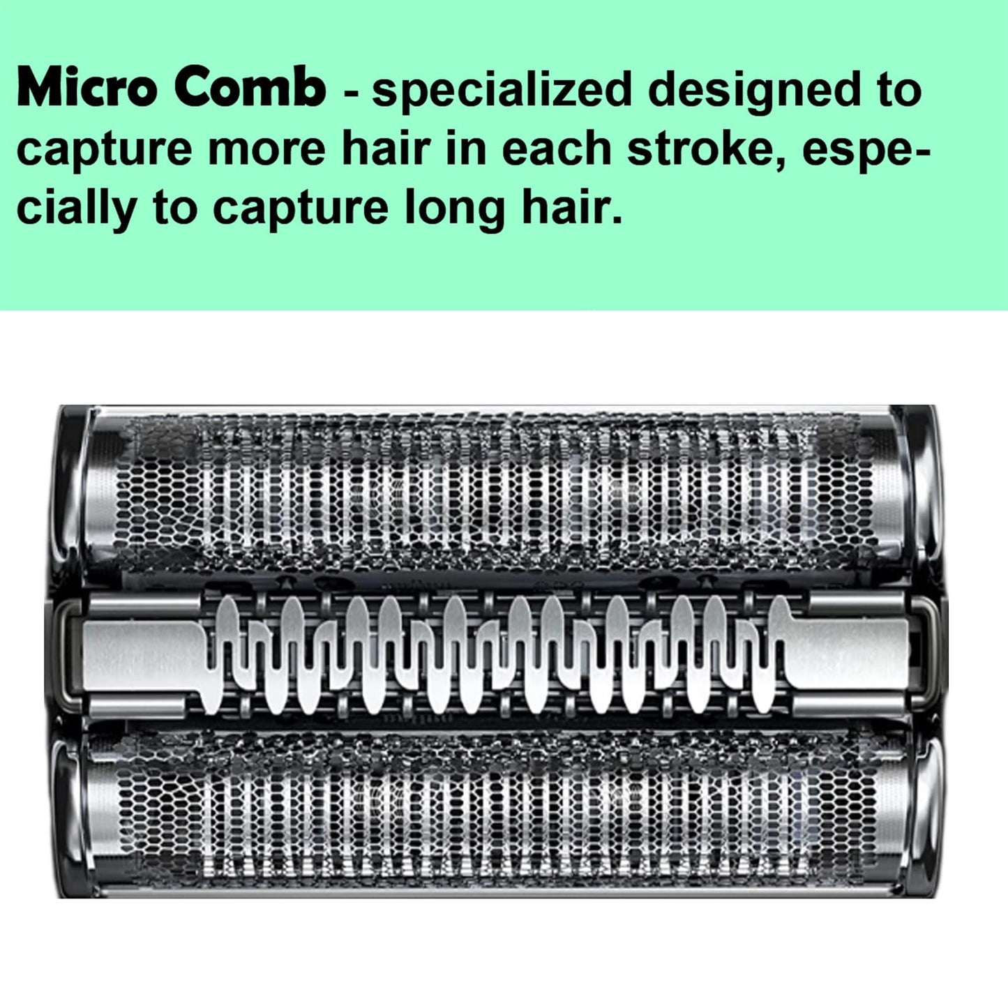 Series 7 Replacement Head 73S for Braun Electric Shaver, S7 Replacement Head Compatible with Braun Razor New Generation 7020s 7025s 7085cc 7027cs 7071cc 7075cc (1 Count)