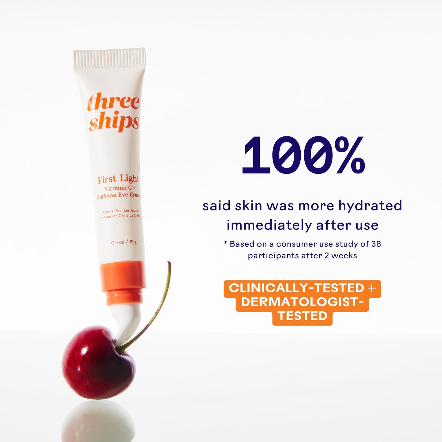 Three Ships - First Light Vitamin C + Caffeine Eye Cream (0.5 oz | 15 g)