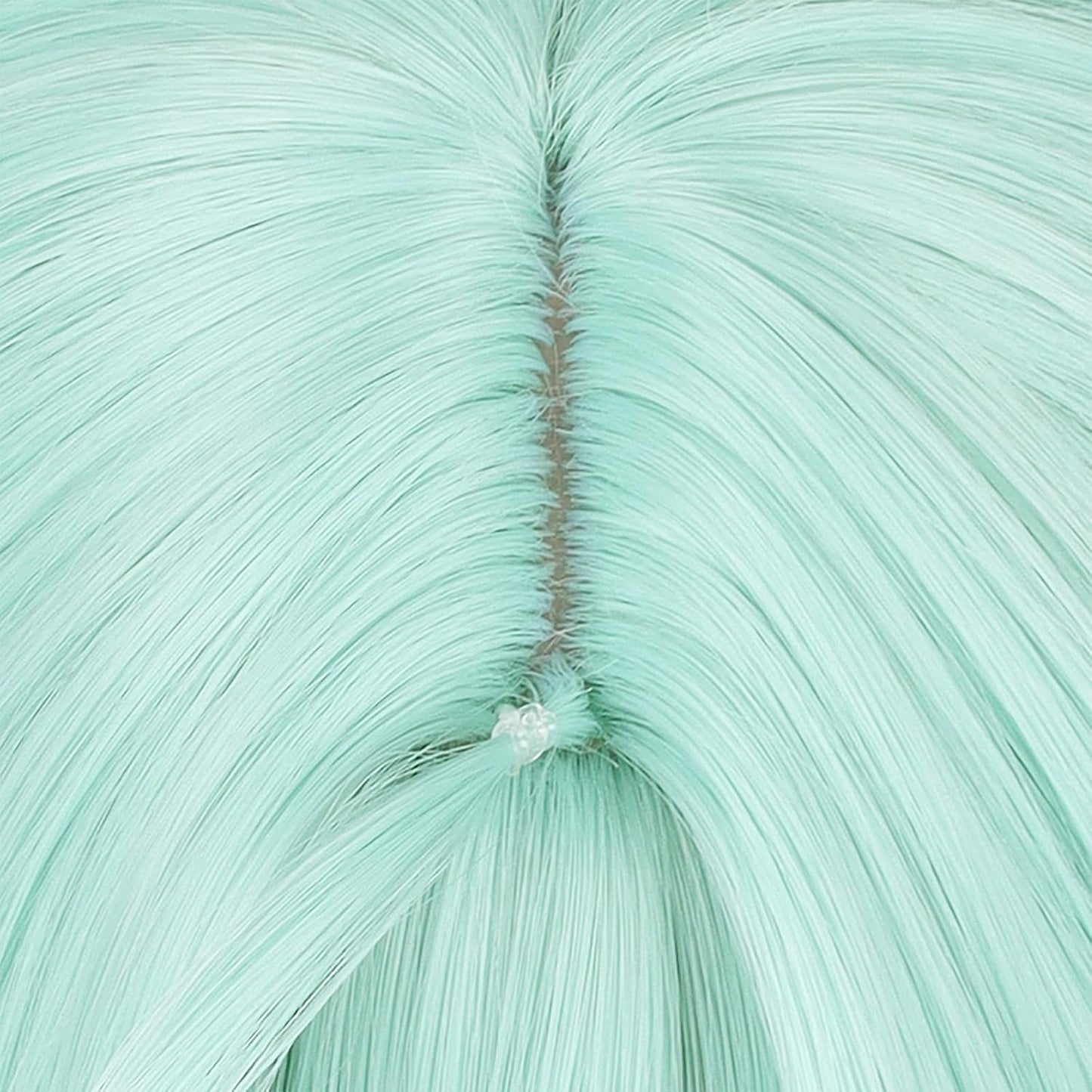 Cosplay Halloween Wig - Cute Bunnies Double Ponytail 90cm Long Green Gradient Curly Synthetic Hair for Women