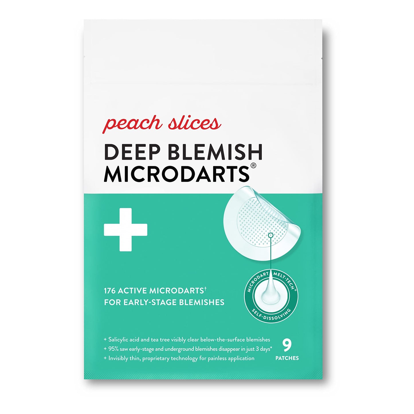 Peach Slices Acne Spot Dots, Deep Blemish and Dark Spot Microdarts Bundle | Vegan & Cruelty-Free Face and Acne Patches