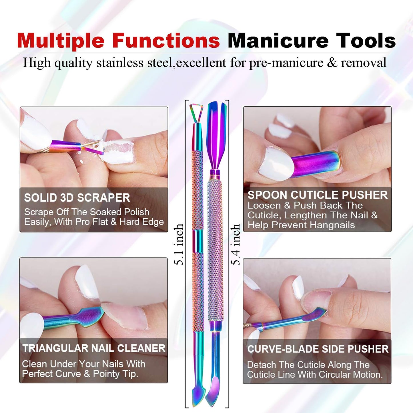 Gel Polish Remover & Cuticle Oil for Nails & Polygel Slip Solution & Colorful Nail Removal Tools