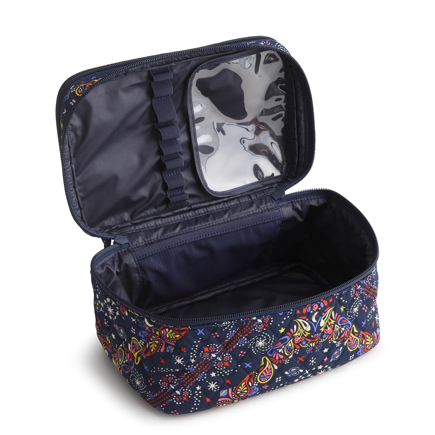 Premium Cotton Brush Up Cosmetic Case, Starry Paisley, One Size