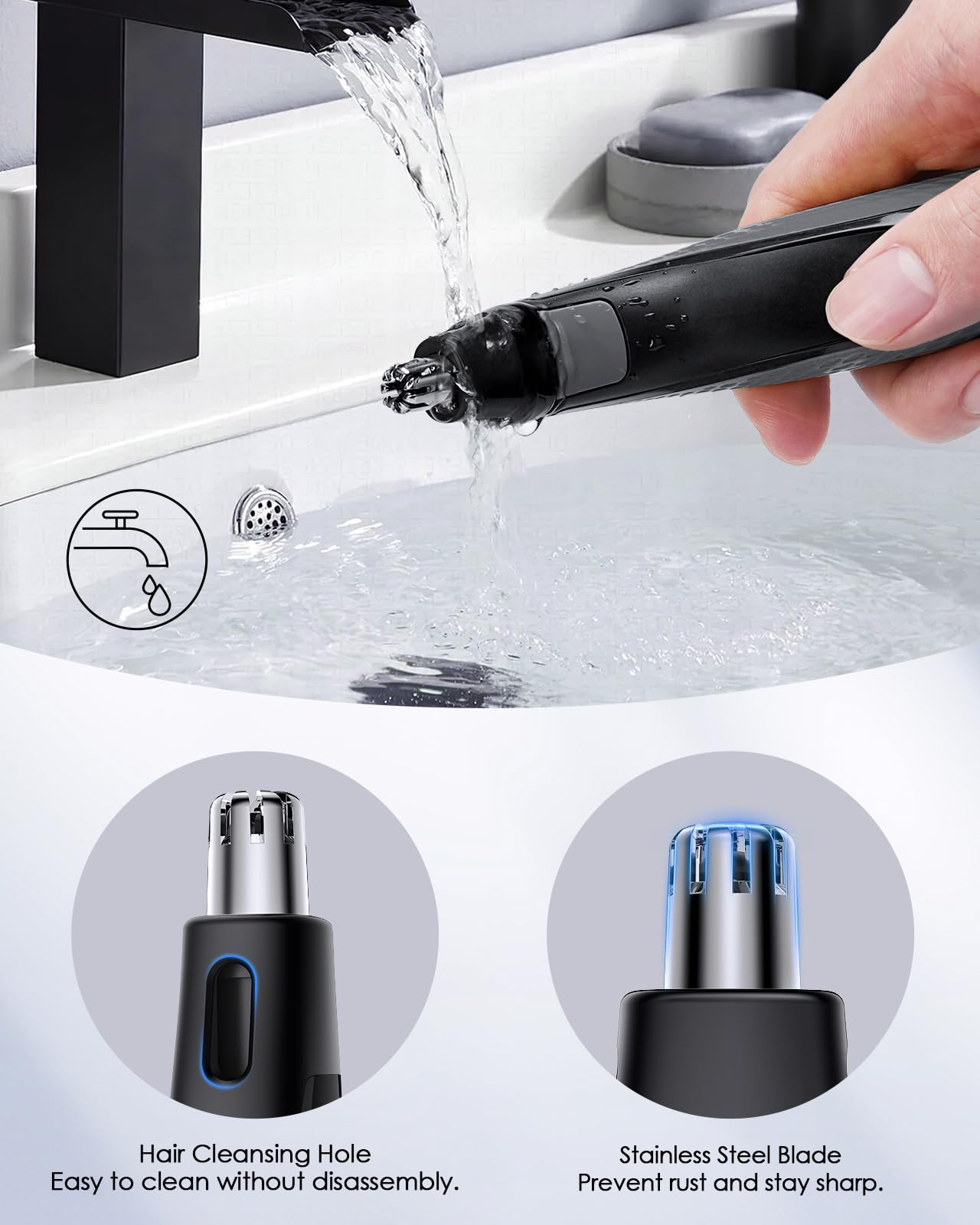 Upgraded Nose Hair Trimmer Replacement Heads for O Blade - Compatible with Oblade QP2834 QP2724 QP2520/30, QP2620/30, and Pro Series - Quick & Effortless Trimming, Painless Hair Removal