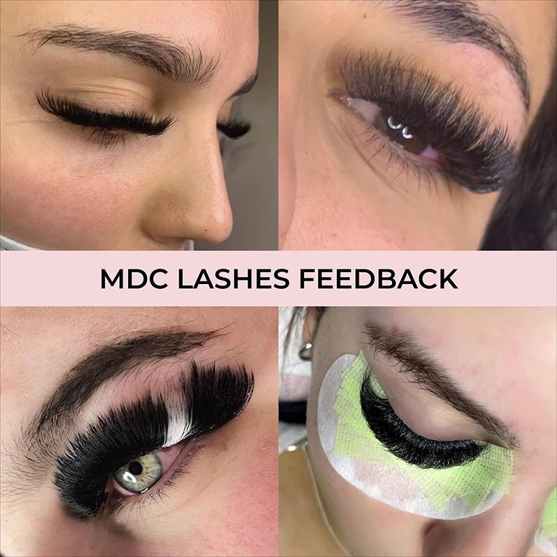 Promade Eyelash Fans - 1000 Volume Lash Extensions | 8D-16D, C/D Curl, 9-16mm Length, Vegan PBT Synthetic