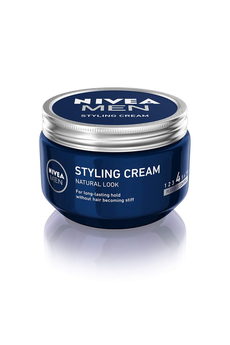 NIVEA MEN Styling Cream im 3er Pack (3 x 150ml), Haarcreme für formbaren Halt ohne zu verhärten, flexibles Haargel für einen Natural Look