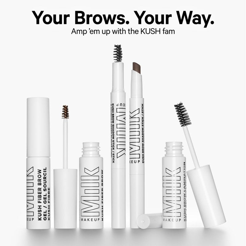 Milk Makeup KUSH Brow Shadow Stick – Fills, Shapes + Defines for Softer, Fuller-Looking Brows for Up to 12 Hours – Waterproof, Buildable, Cream-to-Powder Formula – Herb (Medium Brown), 0.03 oz