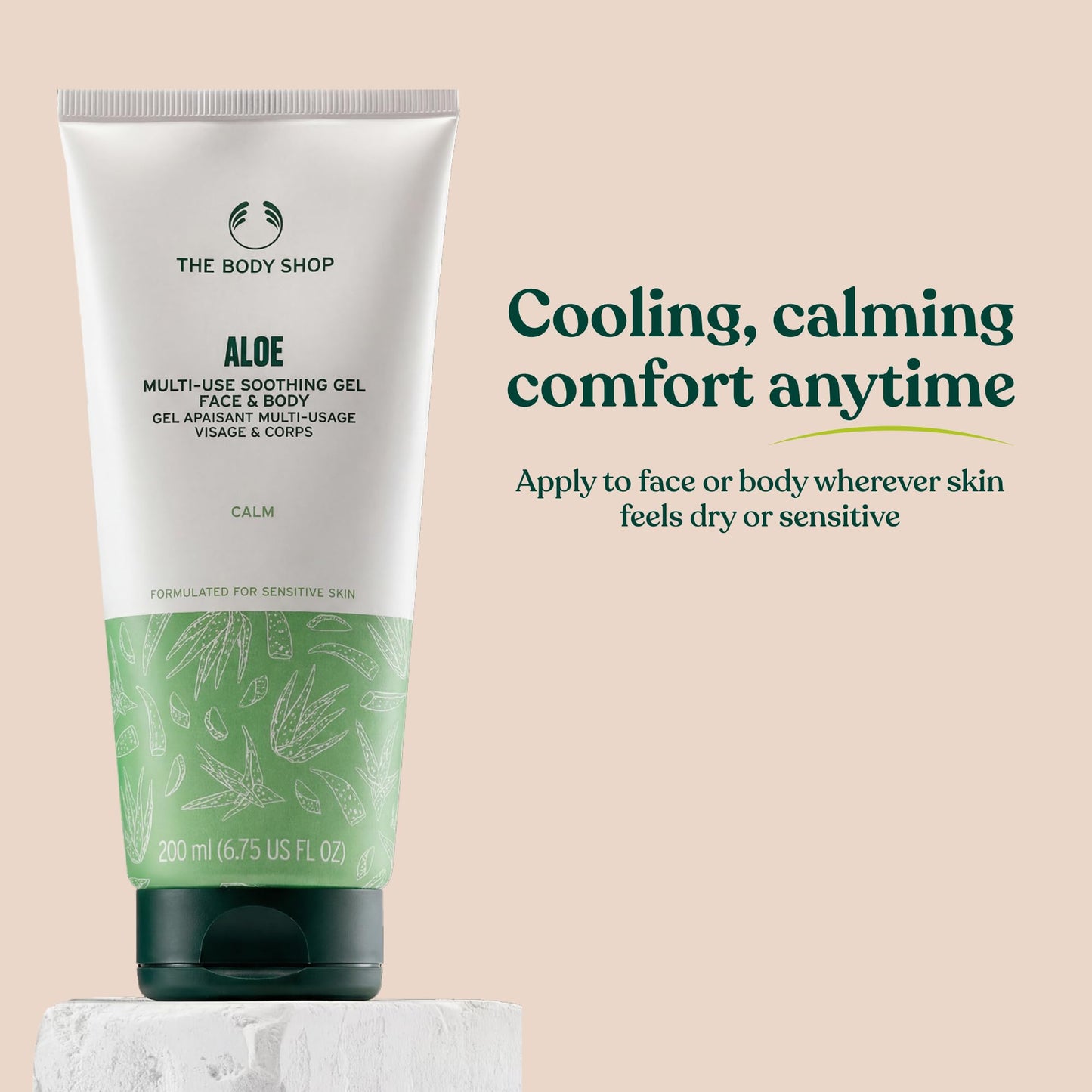The Body Shop Aloe Multi-Use Soothing Gel, 6.76 Fl Oz