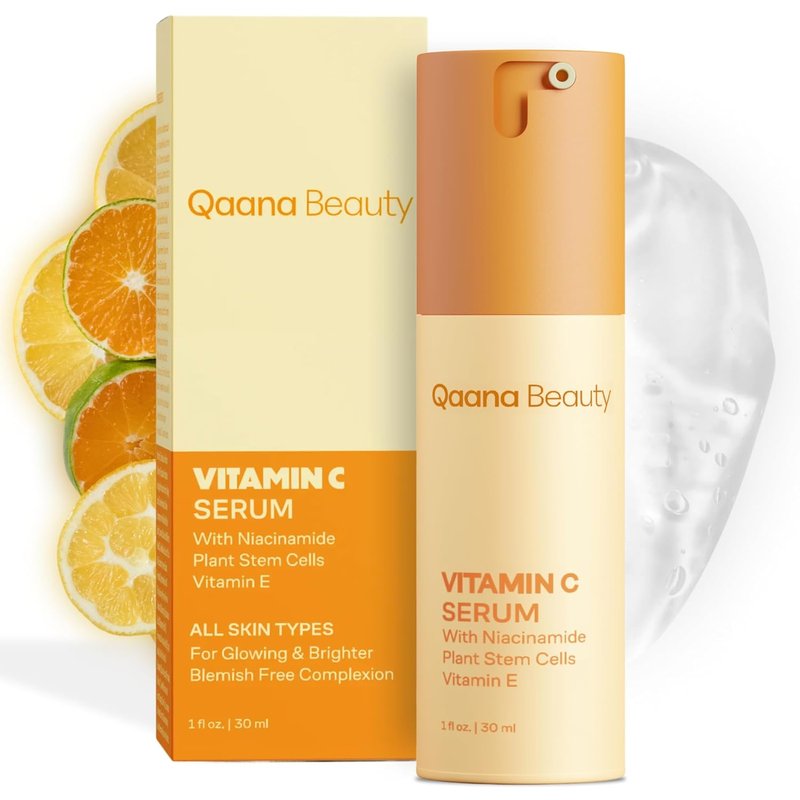 Super Vitamin C Face Serum - 7-in-One Anti-Aging Formula with Hyaluronic Acid & Caffeine | 1 fl oz for Mature Skin