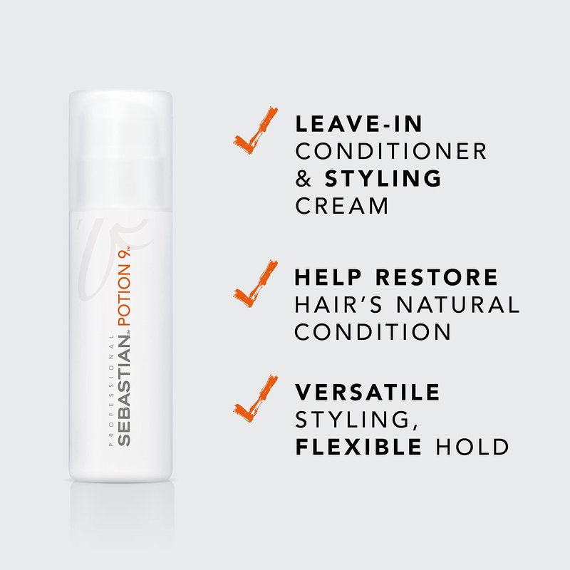 Sebastian Professional Potion 9 Wearable Hairstyling Treatment | Leave-in Conditioner with Flexible Hold | 5.1 fl oz
