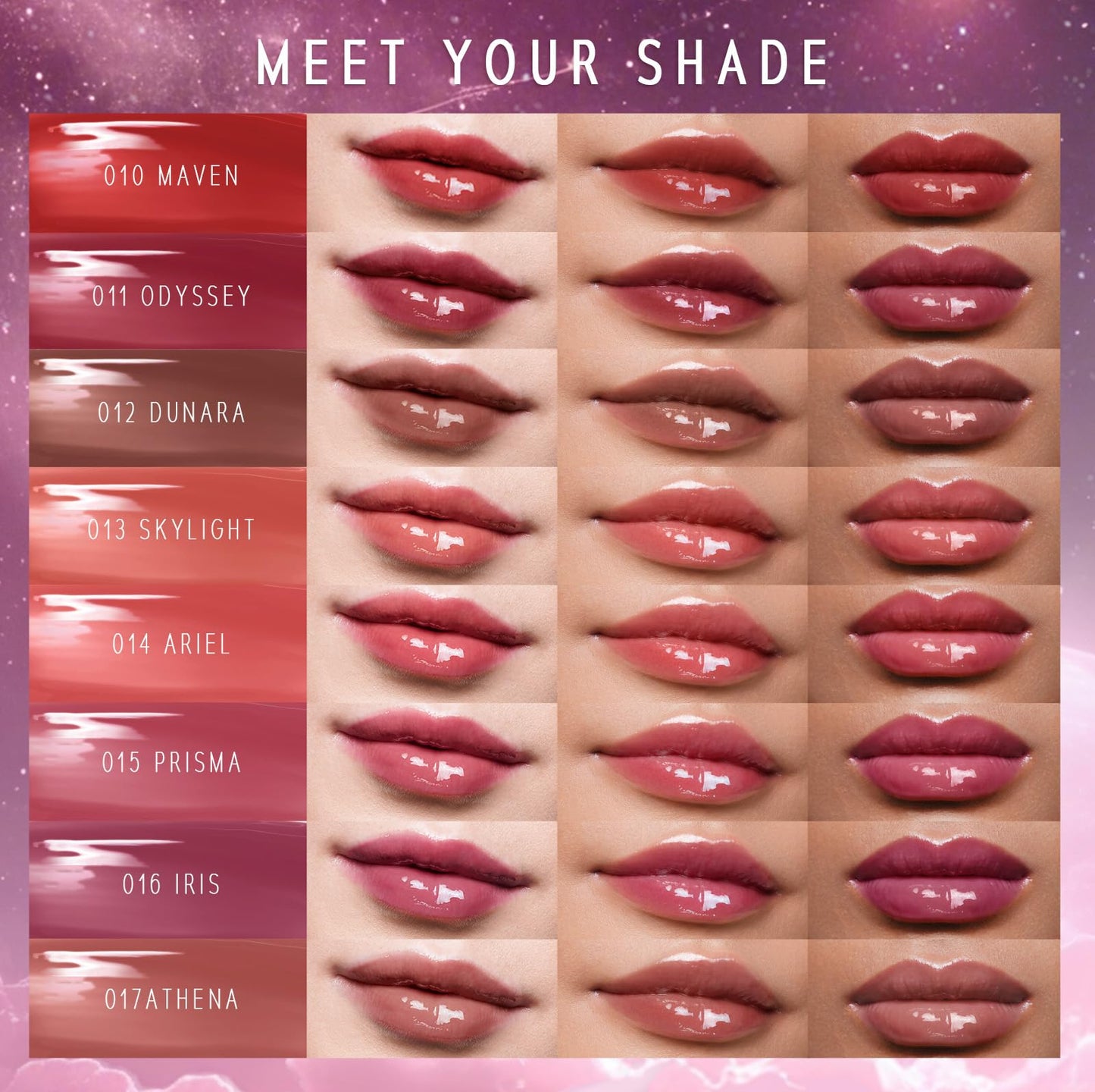 TIMEPHORIA Lunara Frost 3D Lip Gloss, 011 Odyssey - Wine Red, High-Shine Glossy Finish, Juicy Pigment Lip Gloss with 3D Plumping Effect, 24H Hydration with Hyaluronic Acid, Non-Sticky Cushiony Gel