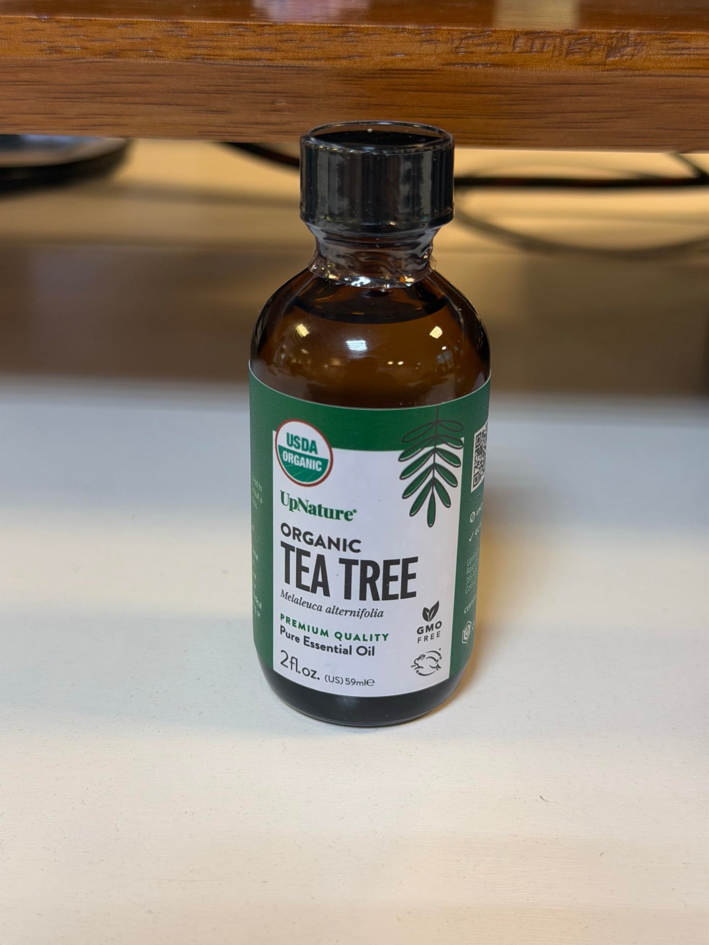 UpNature Tea Tree Oil - 100% Pure USDA Certified Organic Tea Tree Essential Oils for Skin, Hair, Toenail, Body and Scalp (2oz)