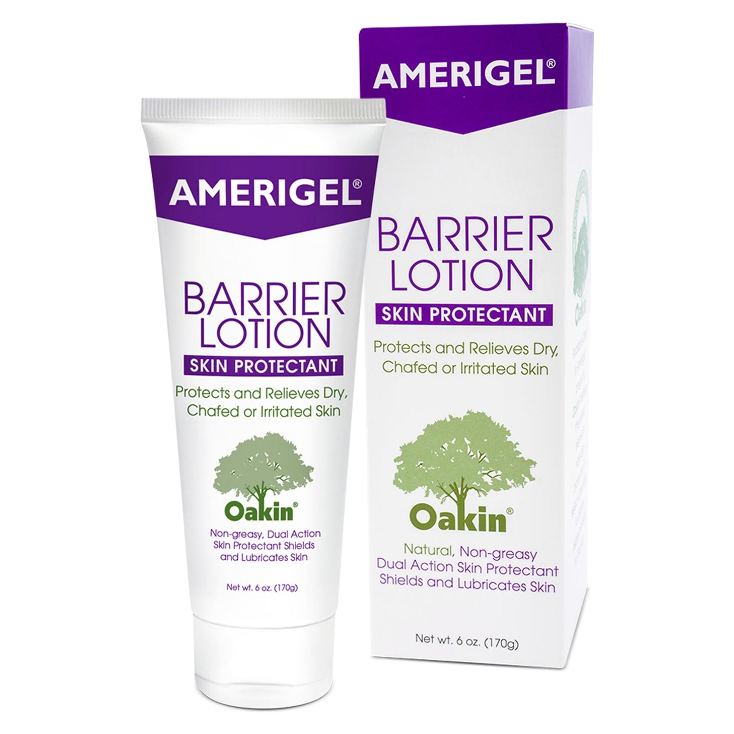 AMERIGEL Barrier Lotion (6 oz.) - Skin Protectant to Protect Chafed, Cracked, and Chapped Skin
