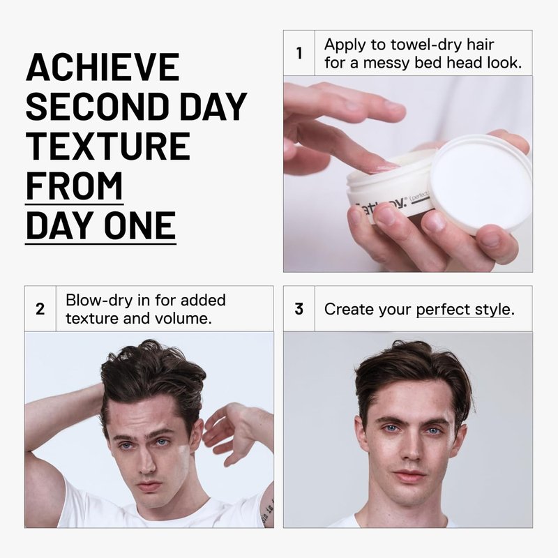 Fatboy Hair Perfect Putty - Kaolin Clay Styling Putty for Medium Hold & Volume | Matte Finish, 2.6 Oz