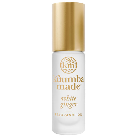 Kuumba Made White Ginger Fragrance Oil Roll-On, Alcohol-Free, 0.15 Fl Oz