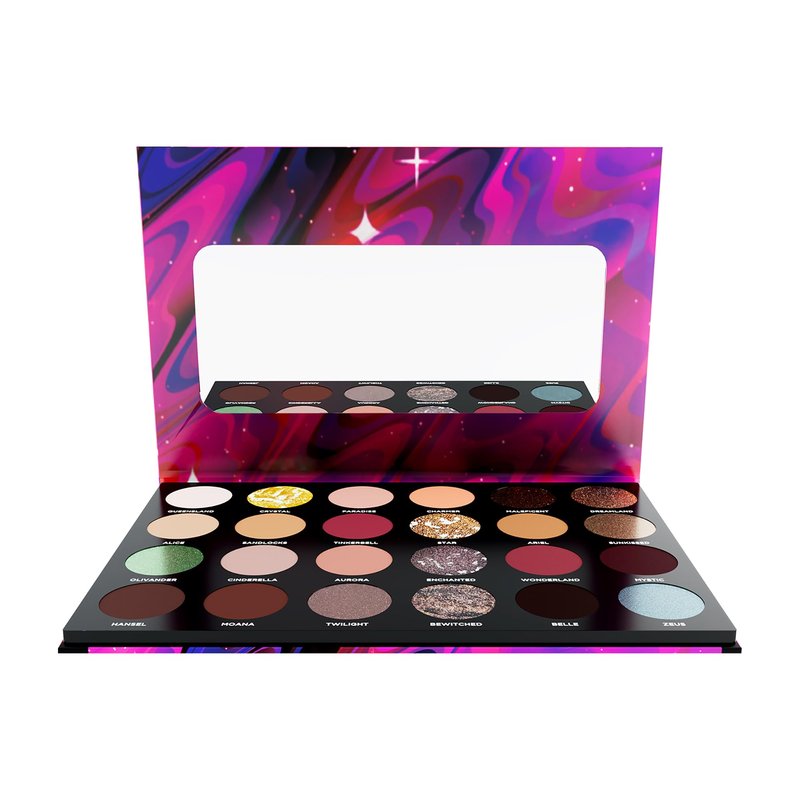 Colorbar Eyeshadow Palette - Richly Pigmented Glitter Eyeshadow - Crease-Proof and Velvety Smooth - Long-lasting Wear - Fairy Tale - 1 oz