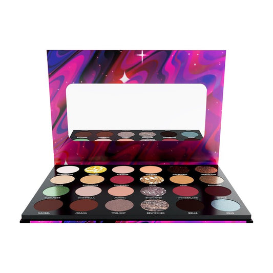 Colorbar Eyeshadow Palette - Richly Pigmented Glitter Eyeshadow - Crease-Proof and Velvety Smooth - Long-lasting Wear - Fairy Tale - 1 oz