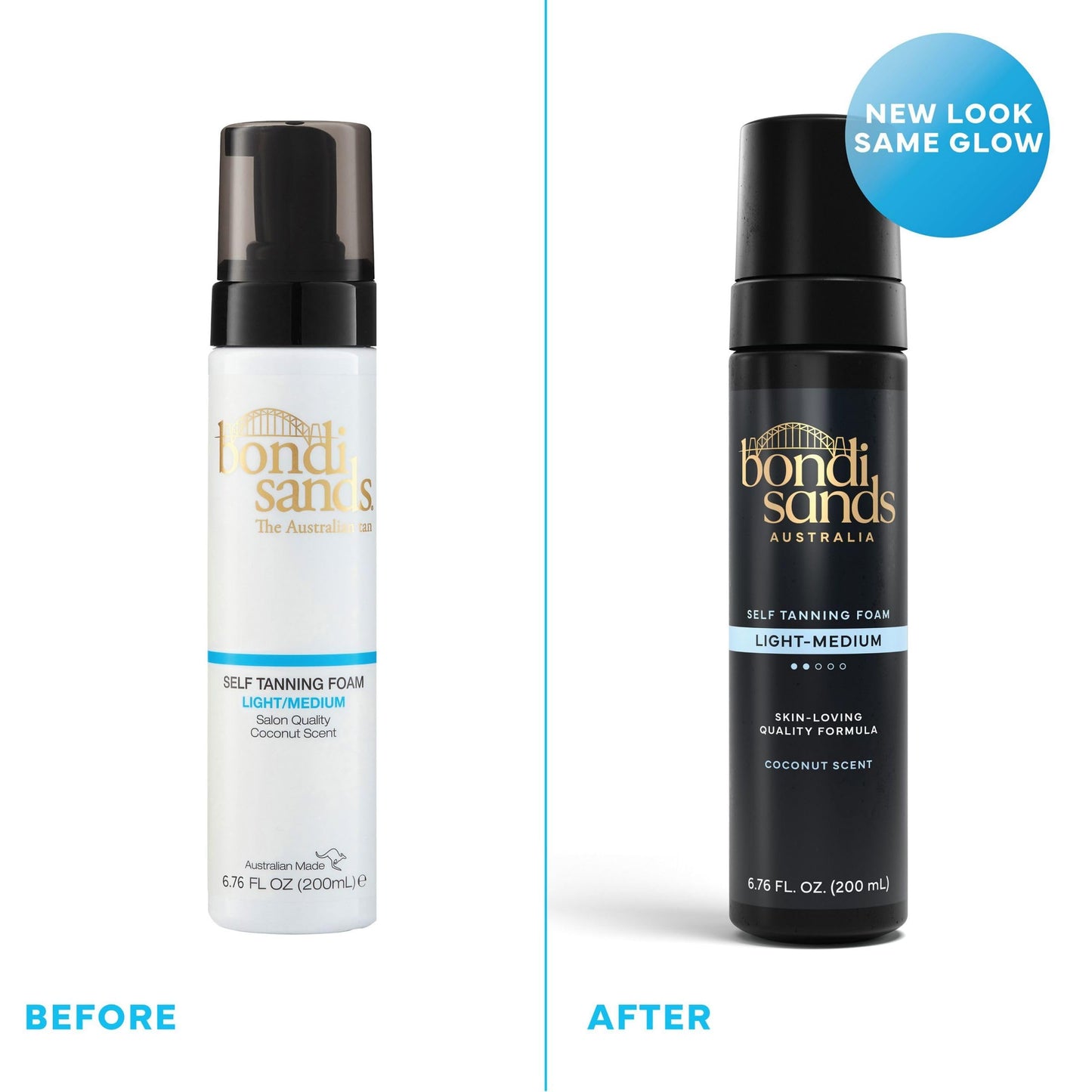Bondi Sands Self Tanning Foam | Lightweight, Self-Tanner Foam Enriched with Aloe Vera and Coconut Provides an Even, Streak-Free Tan | 6.76 oz/200 mL